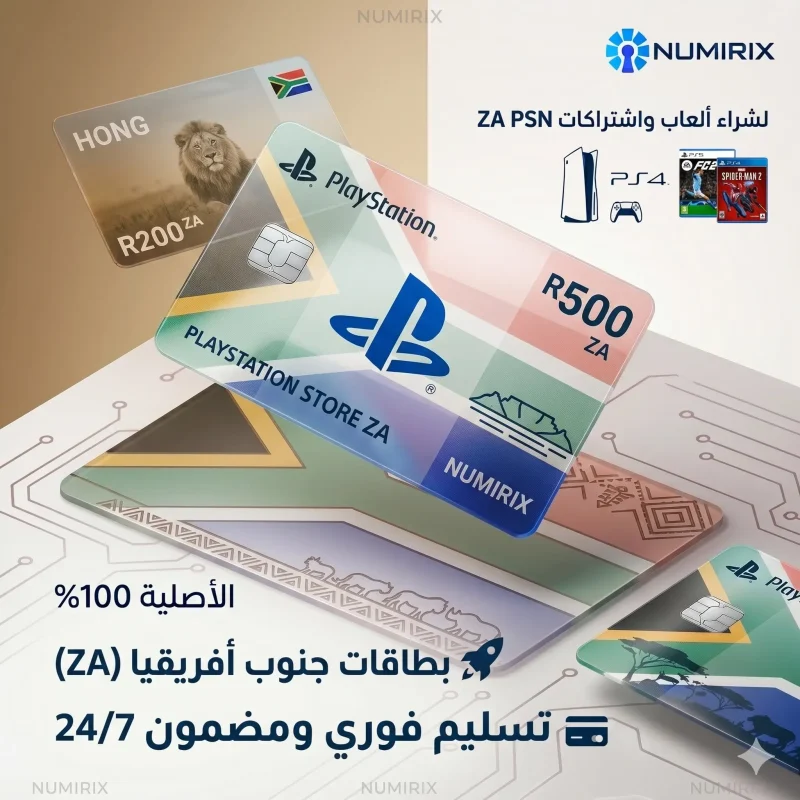 بطاقات بلايستيشن جنوب أفريقيا (ZA) PSN