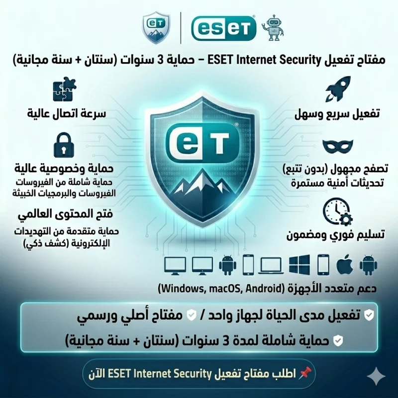 مفتاح تفعيل ESET Internet Security